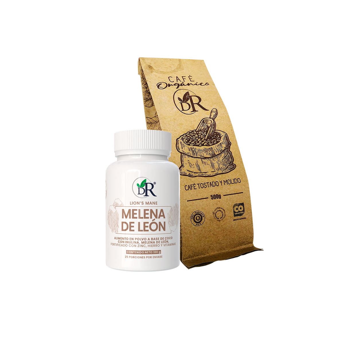 CAFÉ ORGÁNICO + MELENA DE LEÓN